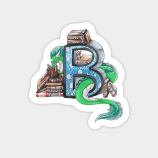 Art Book Dragon Sticker